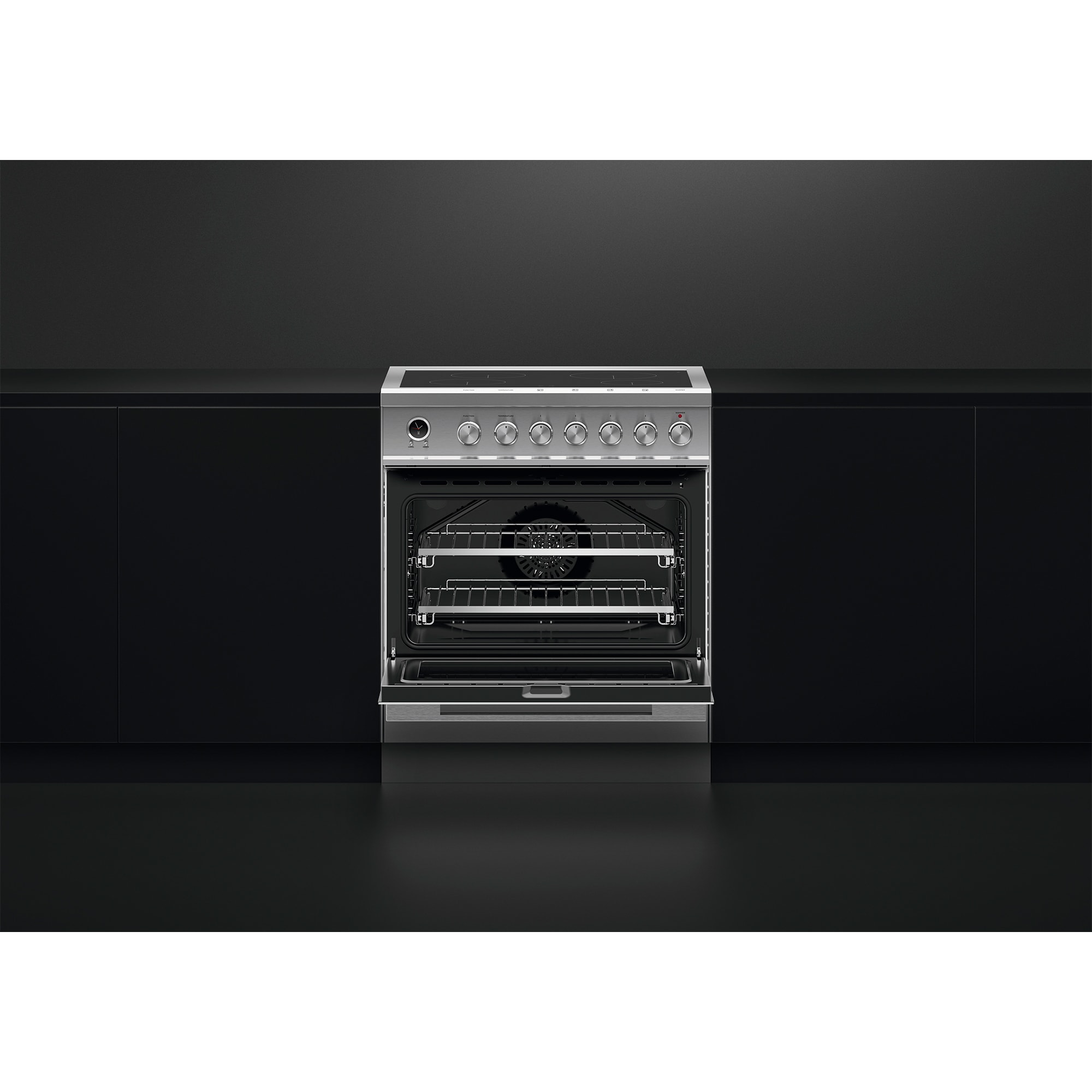 Fisher & Paykel Series 9 30 in. 3.5 cu. ft. True European Convection Electric Range with 4 Induction Burners - Stainless Steel, , hires