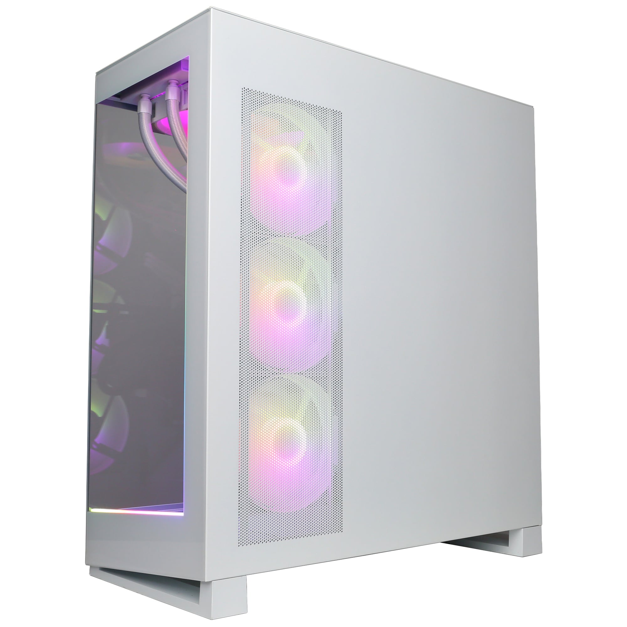 CyberPowerPC Gaming Desktop with Intel Core Ultra 9 285K, 3.7 GHz, 24-Core CPU, NVIDIA GeForce RTX 5090, 32GB VRAM GPU, 64 GB RAM, 4 TB SSD & Windows 11 Home - White, , hires