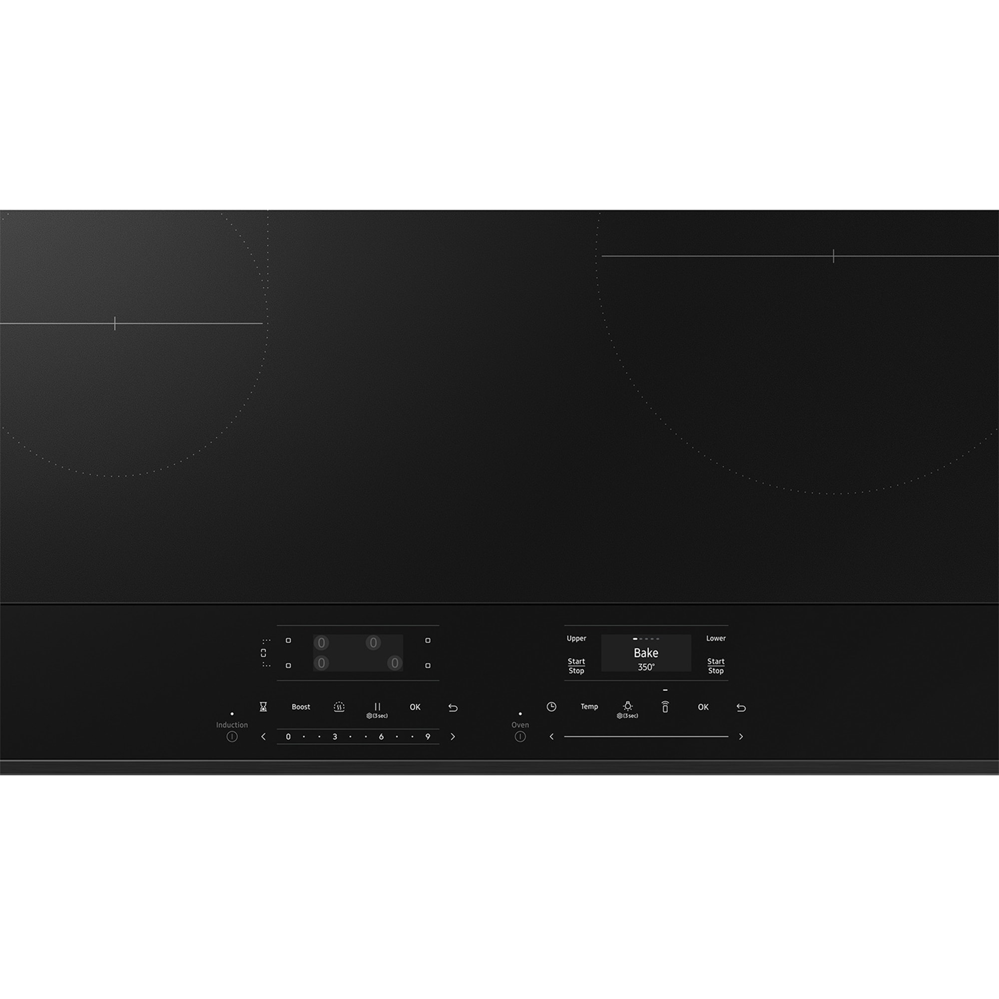 Samsung Bespoke 30 in. 6.1 cu. ft. Smart Air Fry True European Convection Double Oven Slide-In Electric Range with 4 Induction Burners - Stainless Steel, , hires