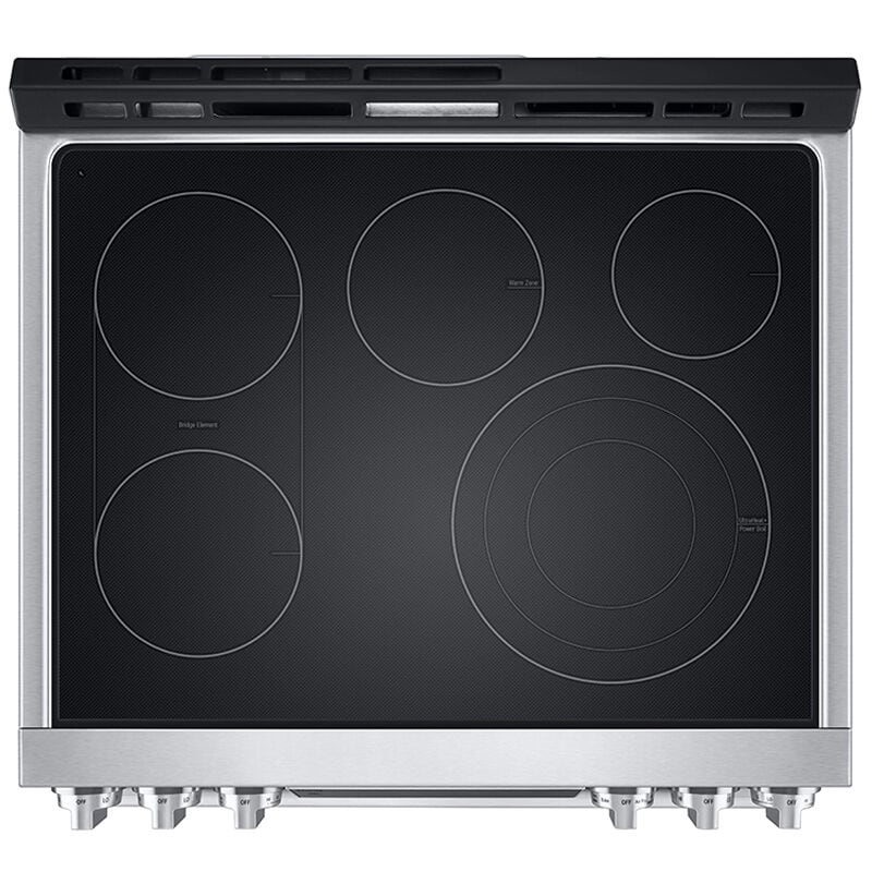 LG InstaView 30 in. 6.3 cu. ft. Smart Air Fry True European Convection Slide-In Electric Range with Radiant Burners - Stainless Steel, , hires