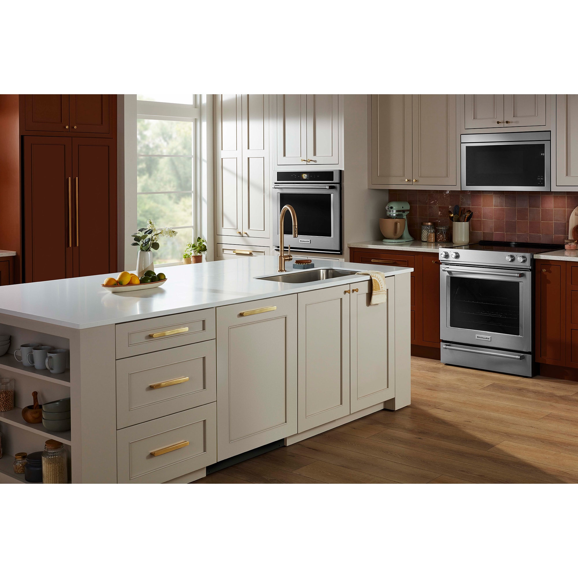 KitchenAid 24 in. Top Control Flush-Mount Dishwasher with 39 dBa Sound Level & 3rd-Rack - Custom Panel Ready, Custom Panel Required, hires