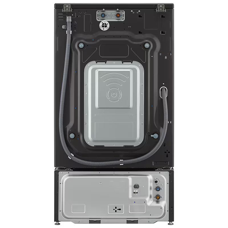 LG 29 in. 5.2 cu. ft. Smart Stackable Front Load Washer with Steam Wash Cycle - Black Steel, , hires