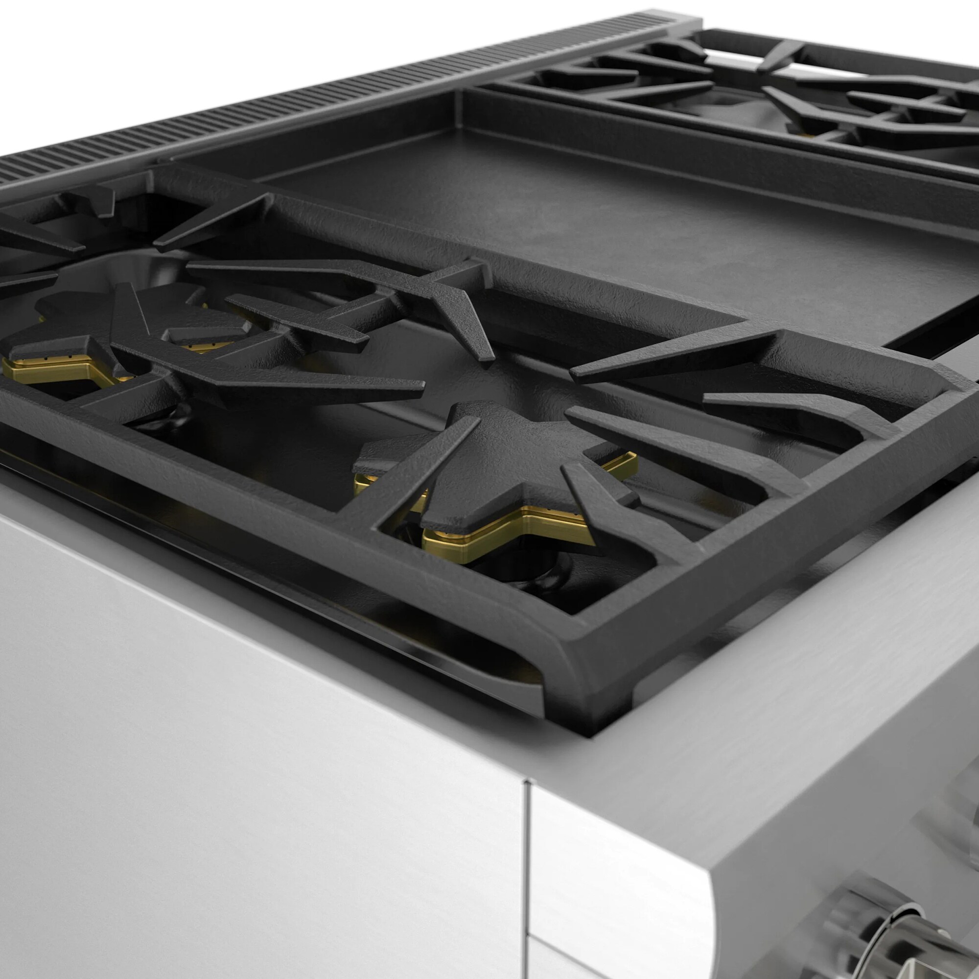 Thermador Pro Harmony Professional Series 36 in. 4.9 cu. ft. Smart True European Convection Dual Fuel Range with 4 Sealed Burners & Griddle - Stainless Steel, , hires