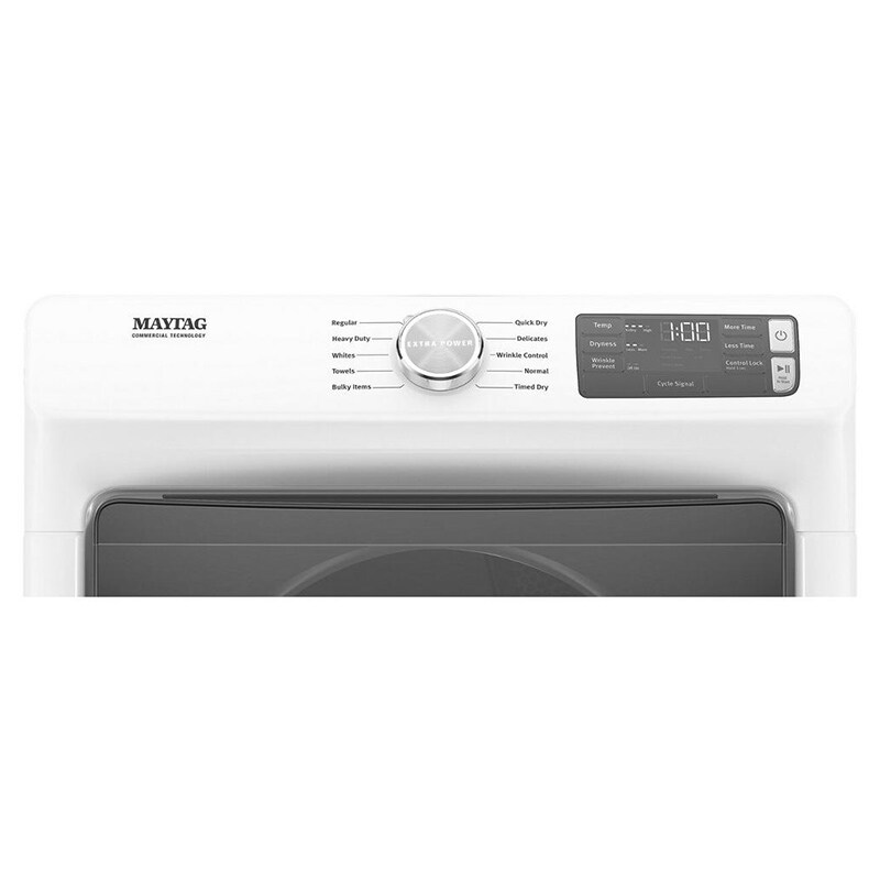 Maytag 27 in. 7.3 cu. ft. Front Loading Electric Dryer with 10 Dryer