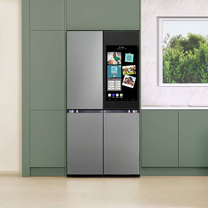 Samsung Bespoke 36 in. 28.6 cu. ft. Smart 4-Door French Door Refrigerator with Internal Water Dispenser - Fingerprint Resistant Stainless, Fingerprint Resistant Stainless, hires