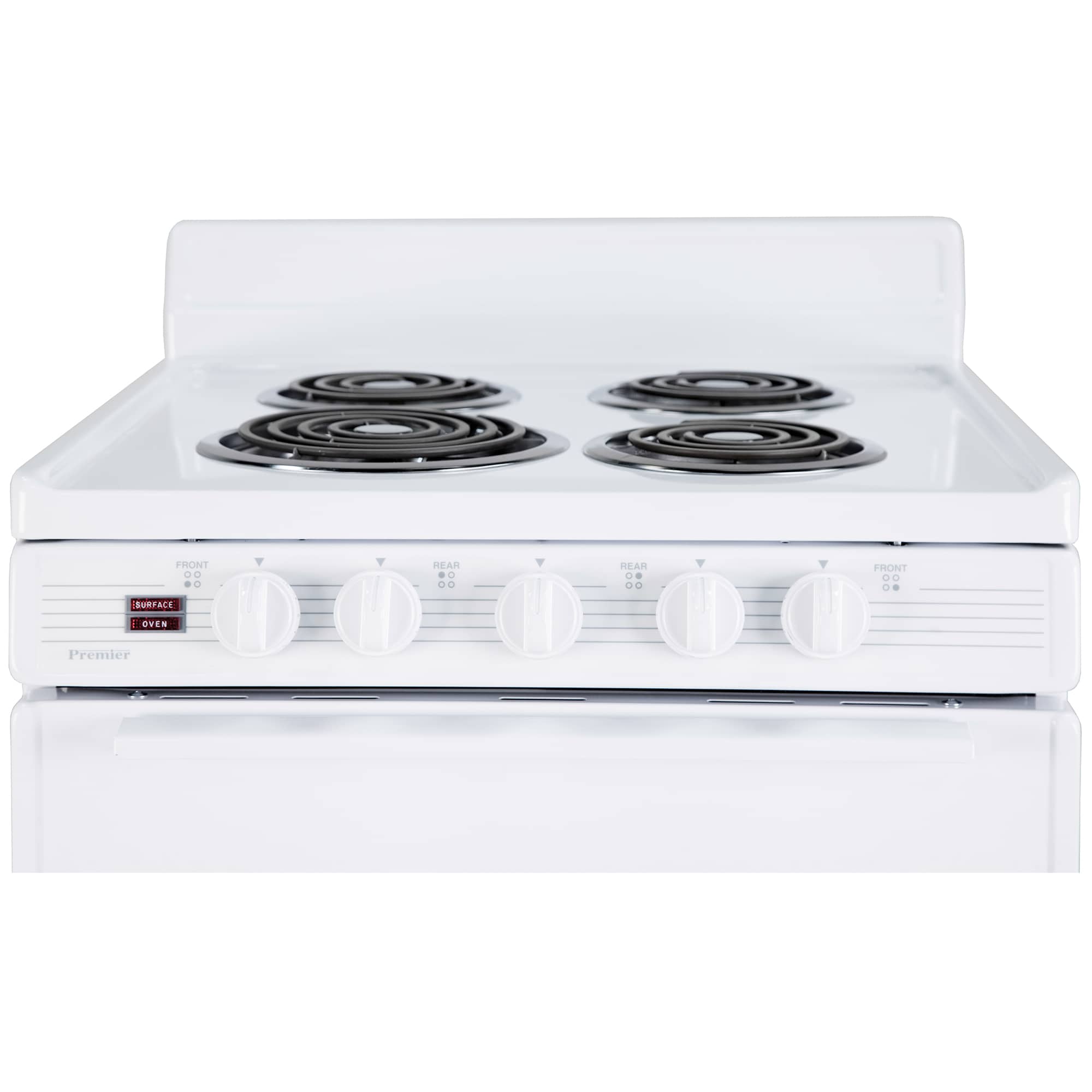Premier 24 in. 3 cu. ft. Electric Range with Coil Burners - White, , hires