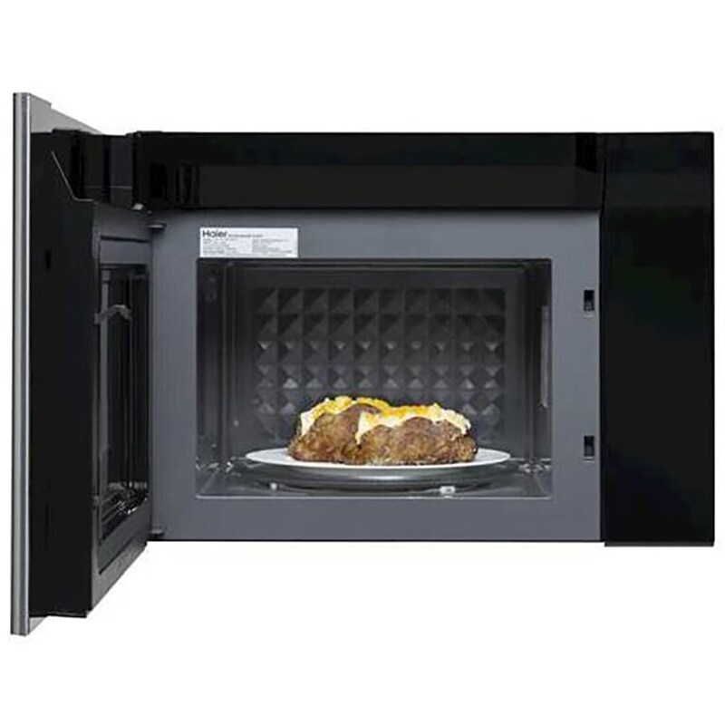 Haier 24 in. 1.4 cu. ft. 1000W Over-the-Range Microwave with 300 CFM & Sensor Cooking - Stainless Steel, , hires
