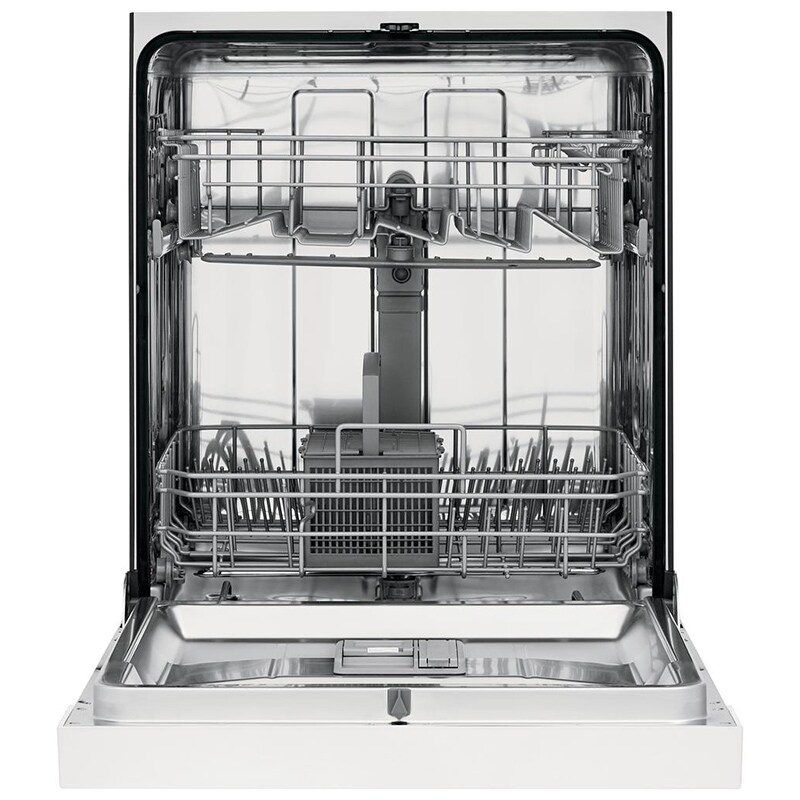 Frigidaire 24 in. Front Control Dishwasher with 52 dBa Sound Level & Pocket - White, White, hires