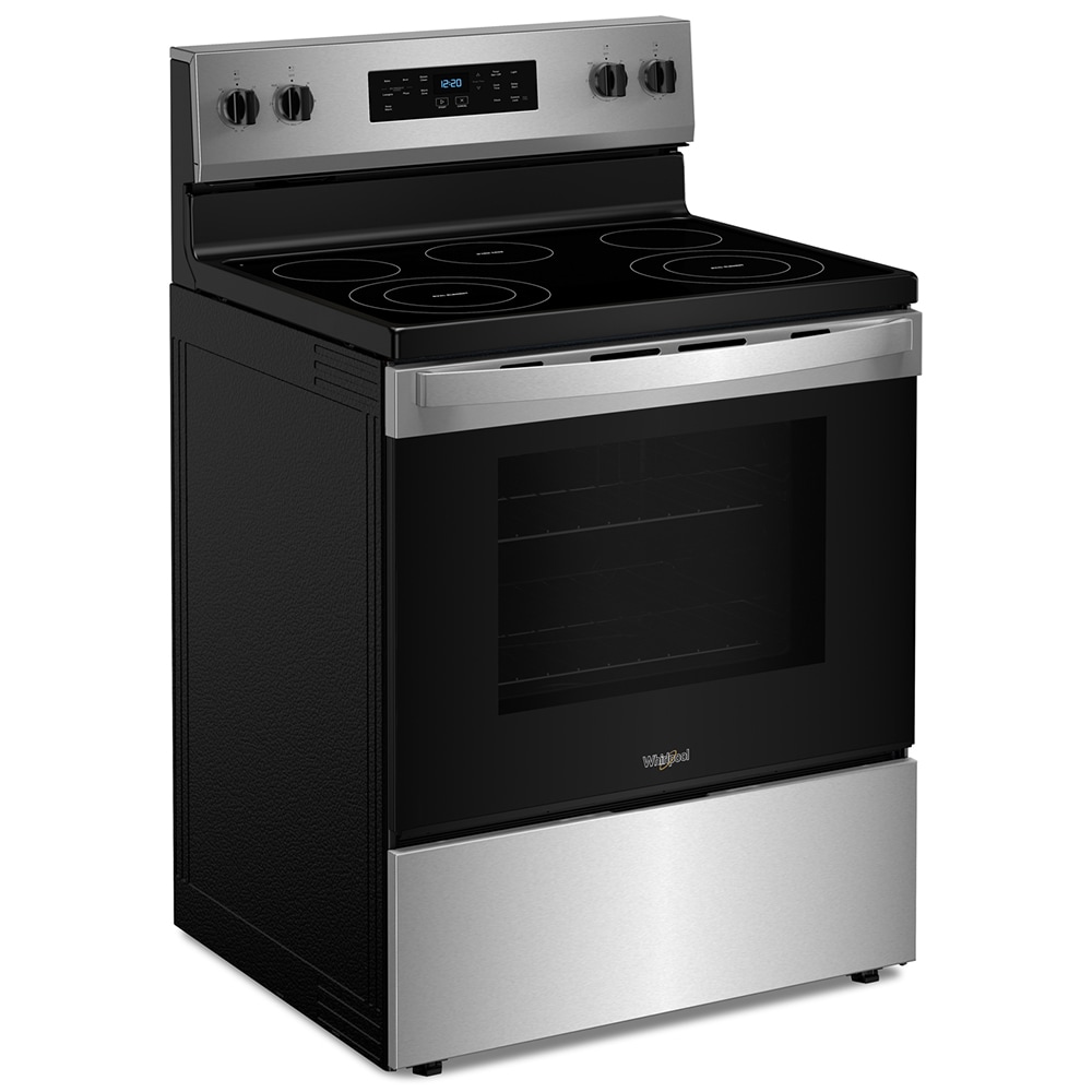 Whirlpool 30 in. 5.3 cu. ft. Electric Range with Radiant Burners - Fingerprint Resistant Stainless, Fingerprint Resistant Stainless, hires