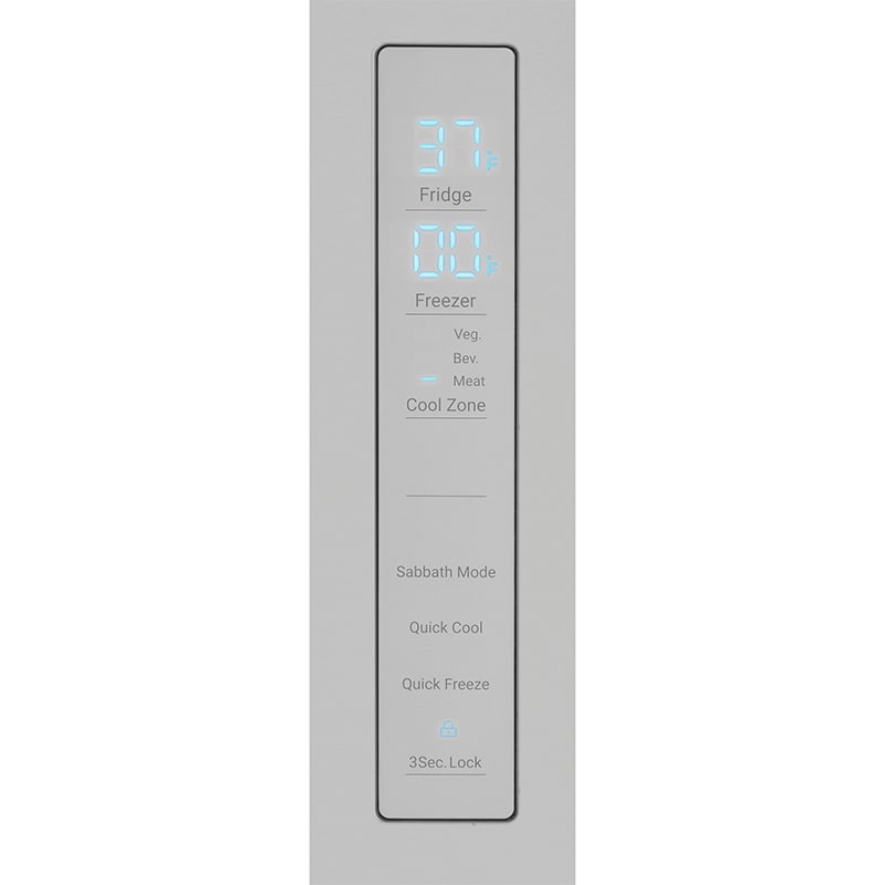 Haier 28 in. 14.5 cu. ft. Counter Depth 4-Door French Door Refrigerator - Stainless Steel, , hires