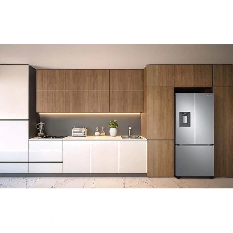 Samsung 30 in. 22 cu. ft. Smart French Door Refrigerator with Water Dispenser - Fingerprint Resistant Stainless Steel, Fingerprint Resistant Stainless, hires