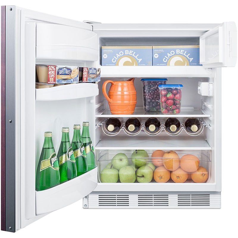 Summit 24 in. 5.1 cu. ft. Left-Hinged Undercounter Refrigerator - Custom Panel Ready, , hires