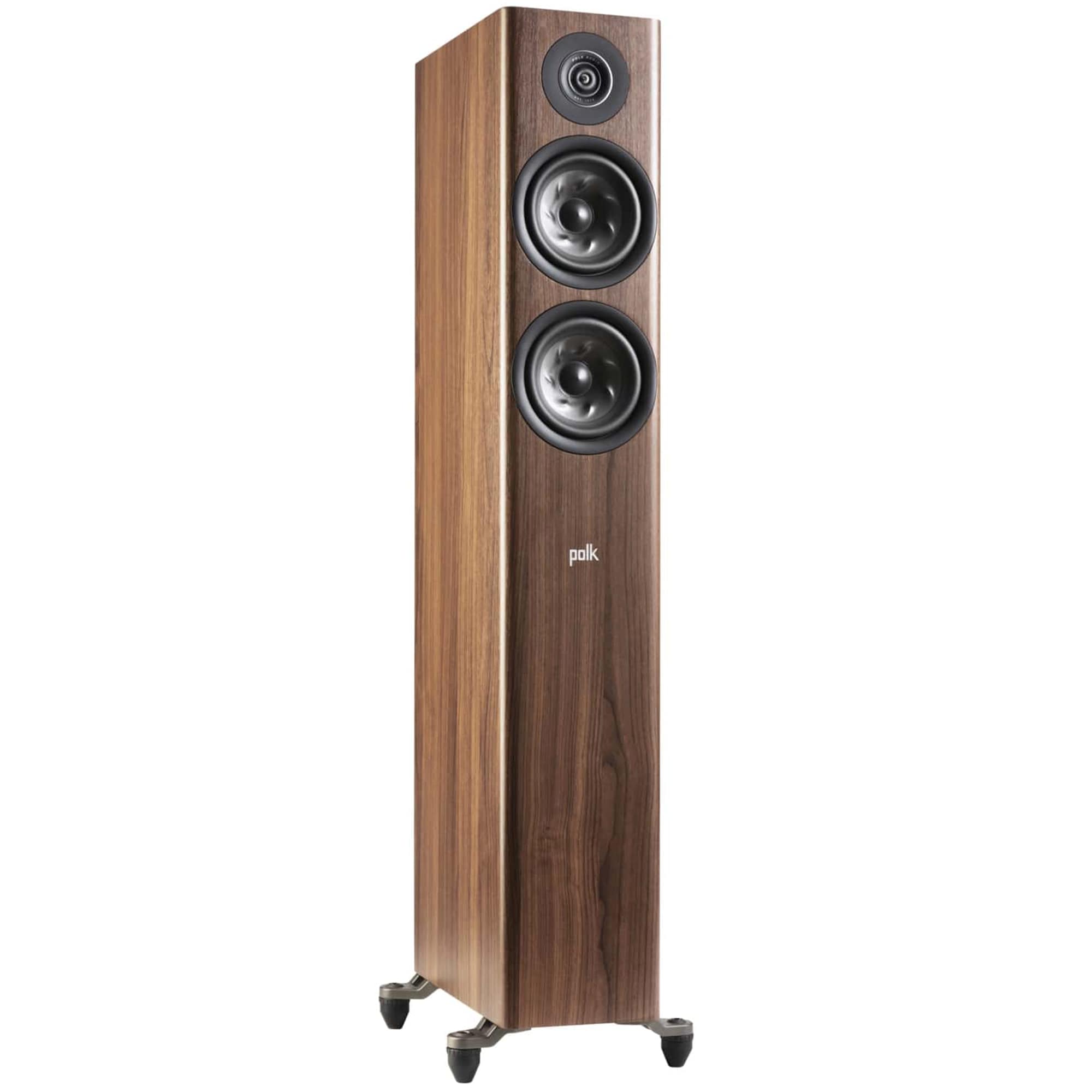 Polk Reserve R500 Premium Compact Floor-Standing Tower Speaker - Brown, Brown, hires