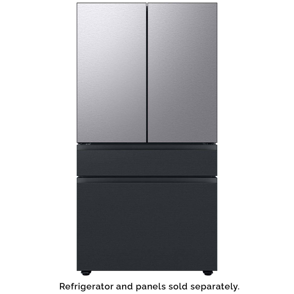 Samsung BESPOKE 4-Door French Door Middle Panel for Refrigerators - Matte Black Steel, , hires