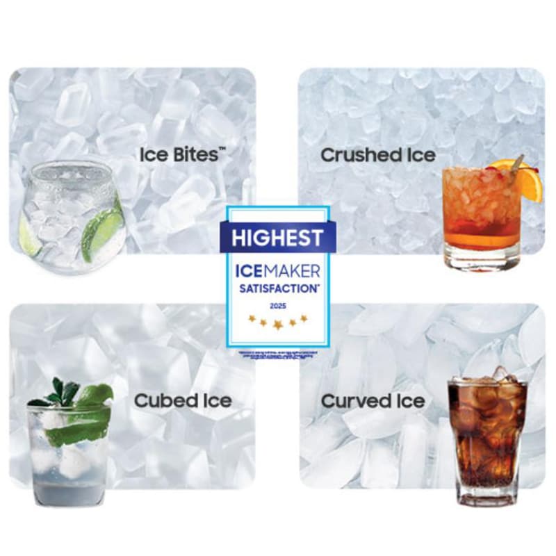 Samsung 36 in. 30 cu. ft. Smart French Door Refrigerator with Ice & Water Dispenser - Fingerprint Resistant Stainless, , hires