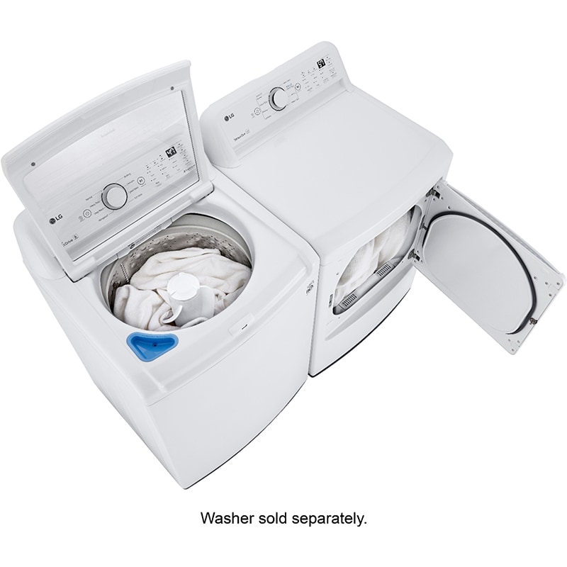 LG 27 in. 4.3 cu. ft. Top Load Washer with 4-Way Agitator & TurboDrum Technology - White, , hires