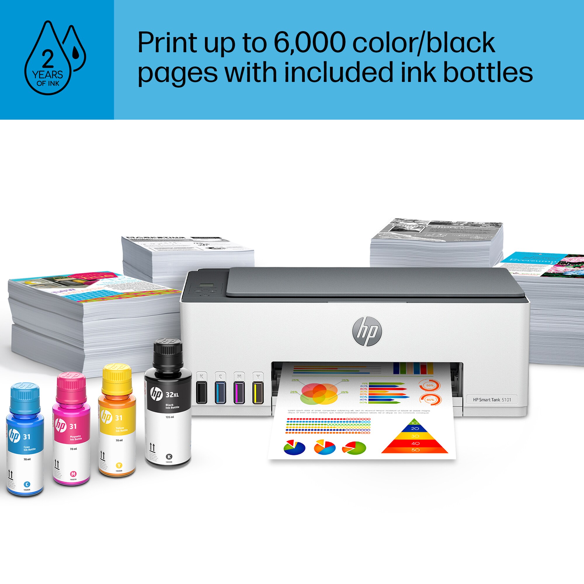 HP Smart Tank 5101 All-in-One Printer, , hires