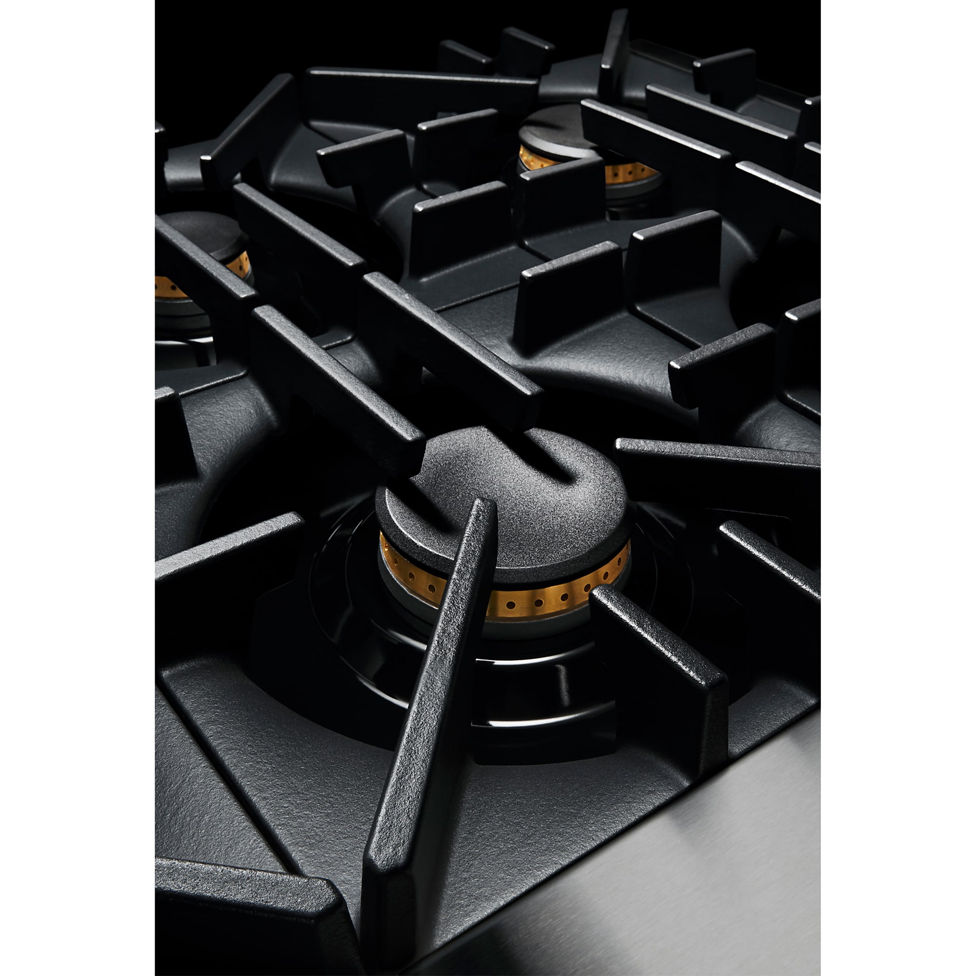 JennAir Rise Series 48 in. 6.3 cu. ft. Smart True European Convection Double Oven Dual Fuel Range with 6 Sealed Burners & Grill - Stainless Steel, , hires