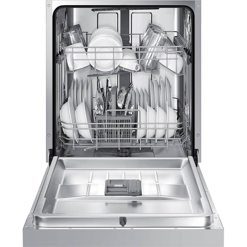 Samsung 24 in. Front Control Dishwasher with 52 dBa Sound Level & Pocket - Stainless Steel, , hires