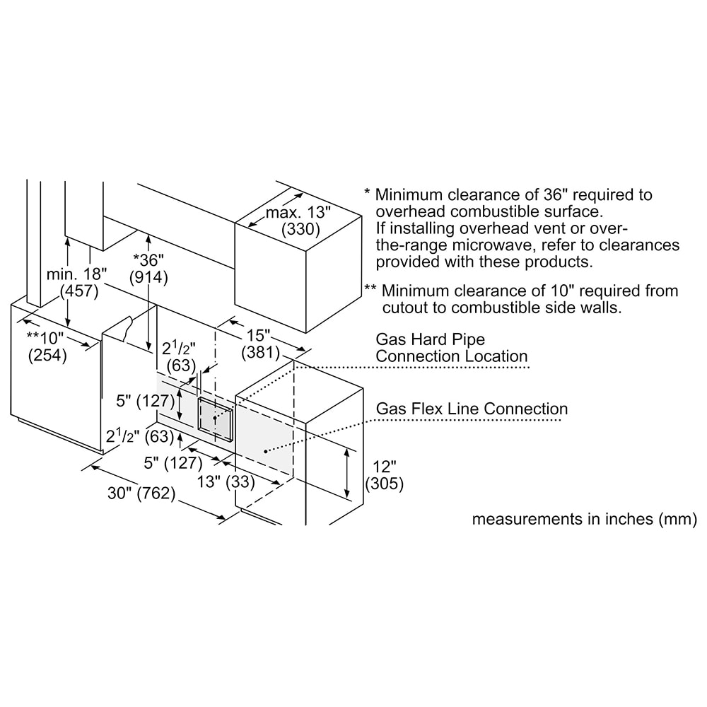 Bosch Benchmark 30 in. 4.8 cu. ft. Standard Convection Slide-In Gas Range with 5 Sealed Burners - Stainless Steel, , hires