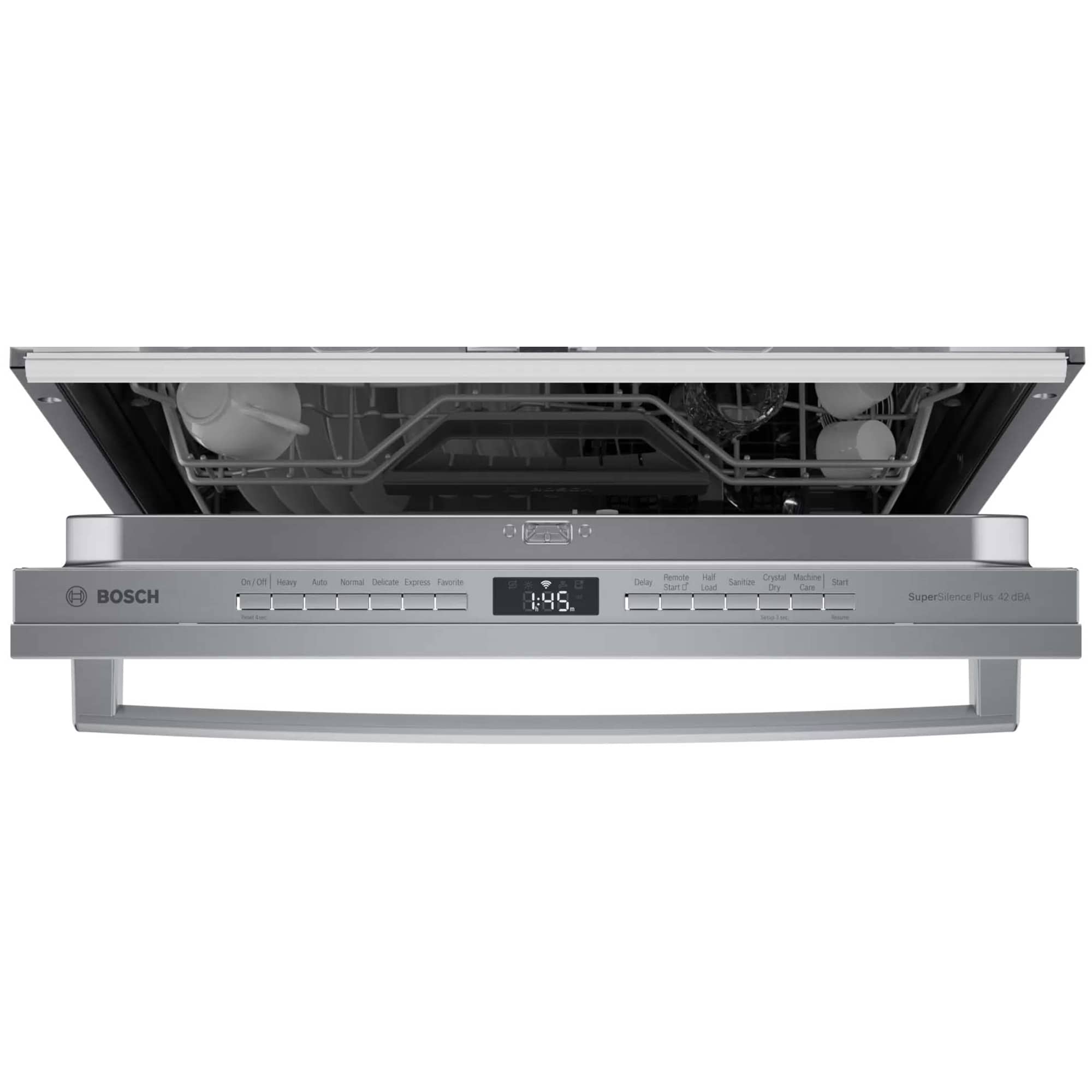 Bosch 800 Series 24 in. Top Control Smart Dishwasher with 42 dBa Sound Level, 3rd-Rack & CrystalDry - Stainless Steel, , hires