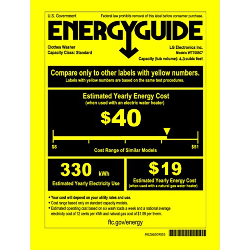 LG 27 in. 4.3 cu. ft. Top Load Washer with 4-Way Agitator & TurboDrum Technology - White, , hires