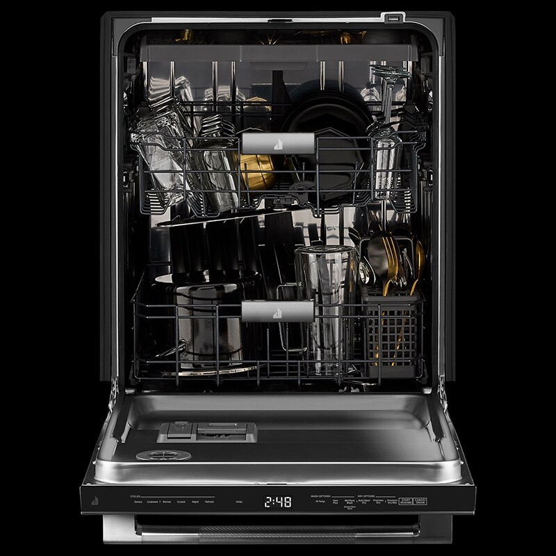JennAir Rise 24 in. Top Control Dishwasher with 39 dBa Sound Level & 3rd-Rack - Stainless Steel, , hires