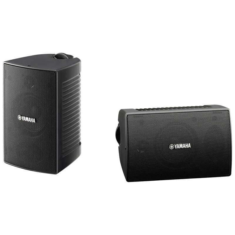 Yamaha Full-Range Indoor/Outdoor Speakers with 5" Drivers - Black, Black, hires
