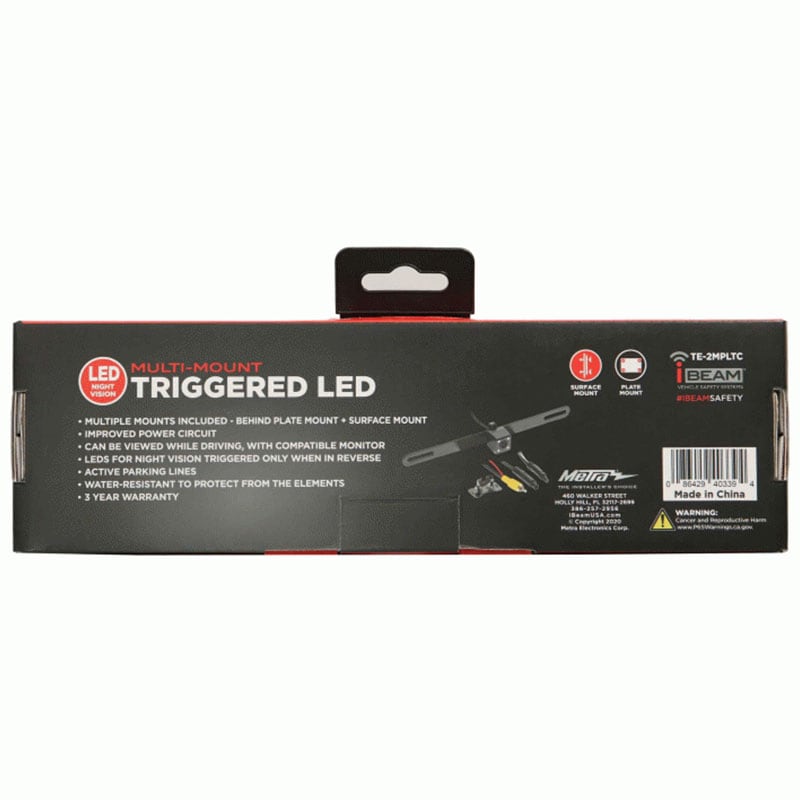 Metra Car Safety IBEAM Multi-mount Active Line LED Camera, , hires