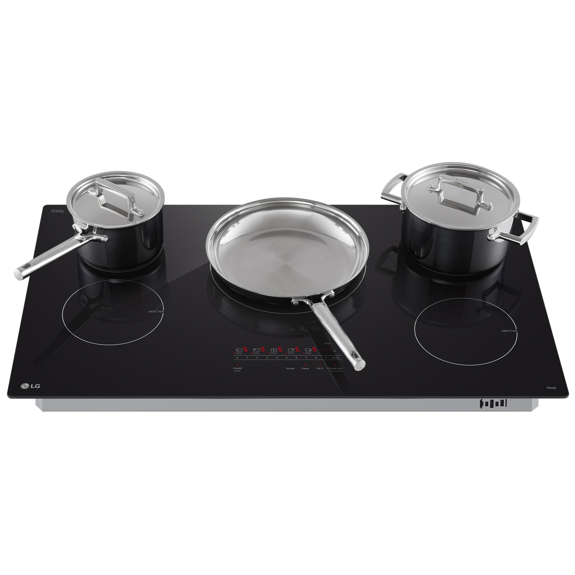 LG 36 in. 5-Burner Smart Induction Cooktop with Simmer Burner & Power Burner - Black, , hires