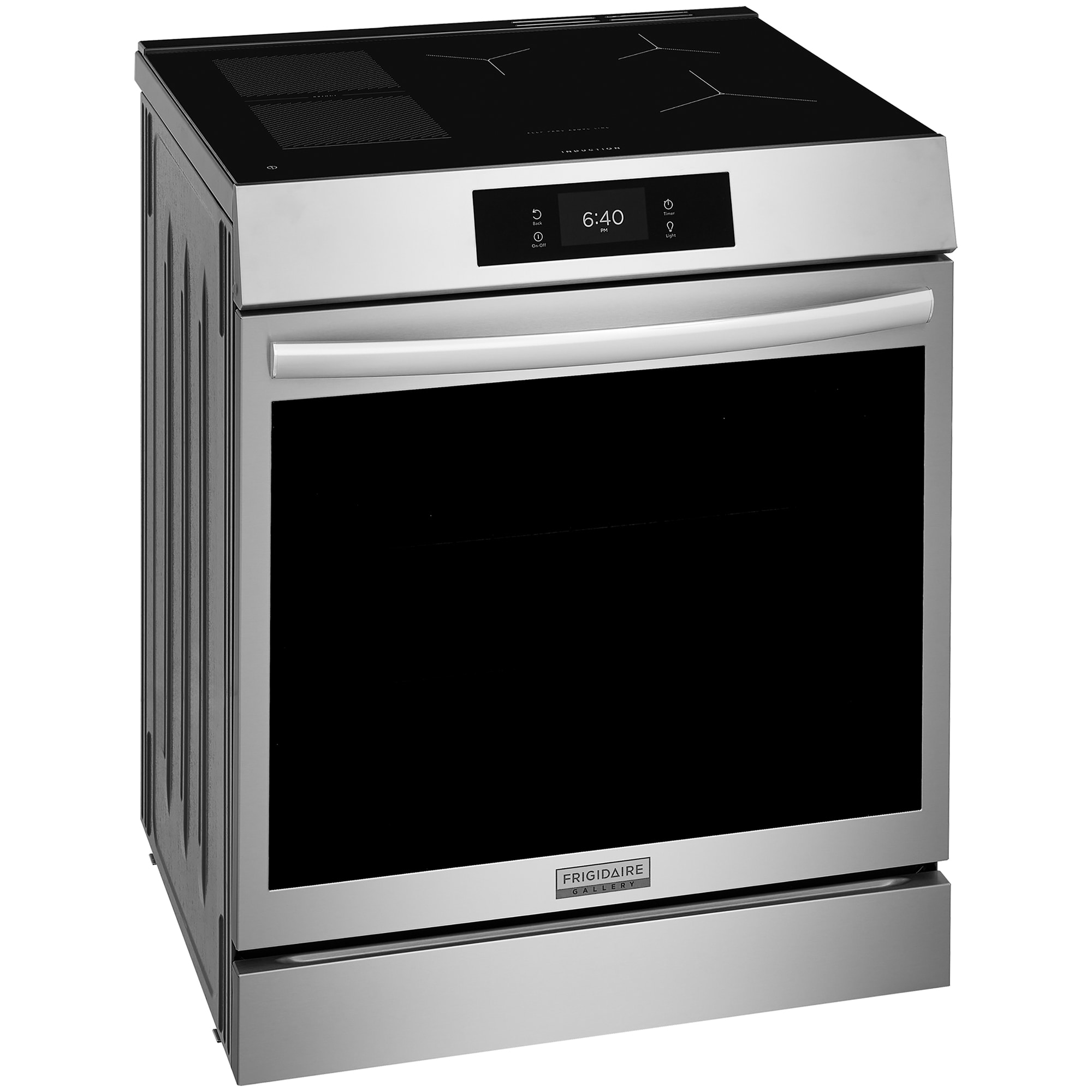 Frigidaire Gallery 30 in. 6.2 cu. ft. Air-Fry True European Convection Steam Oven Electric Range with Stone-Baked Pizza, 5 Induction Burners - Stainless Steel, , hires