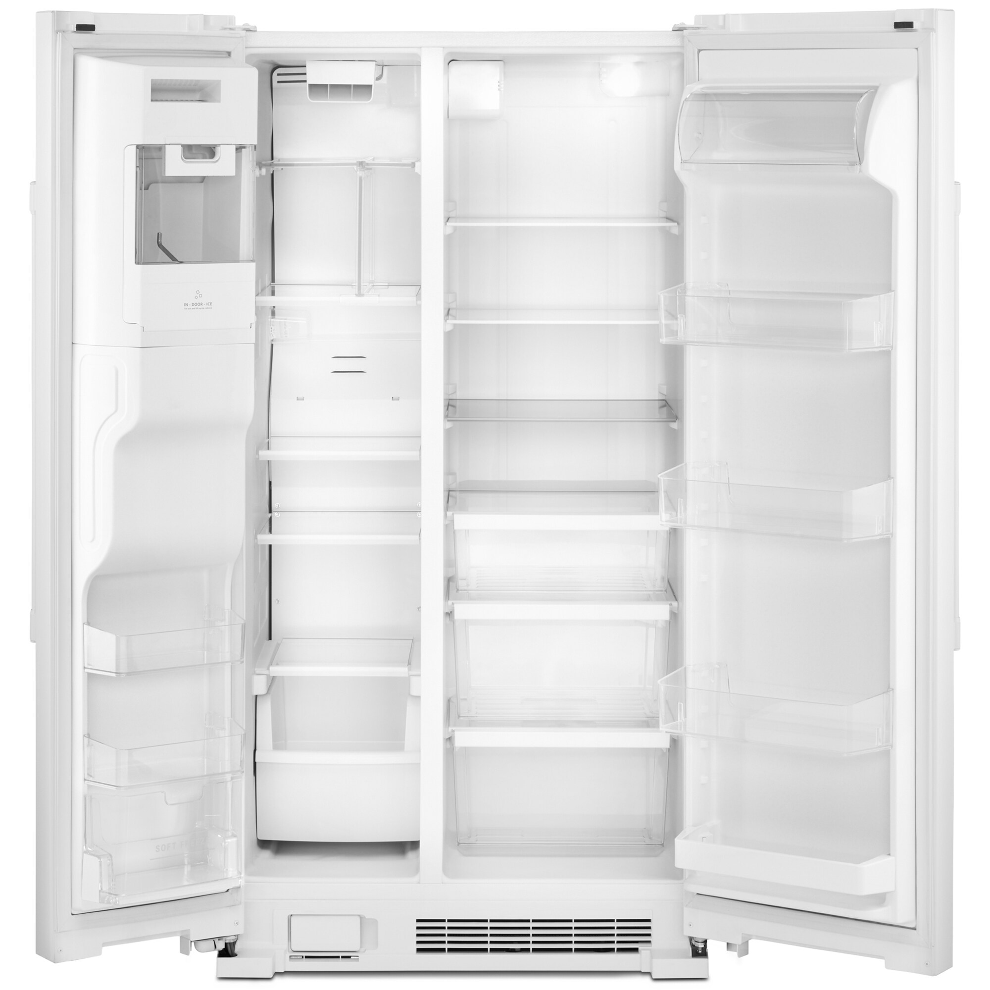Maytag 36 in. 24.5 cu. ft. Side by Side Refrigerator with Ice & Water Dispenser - White, White, hires