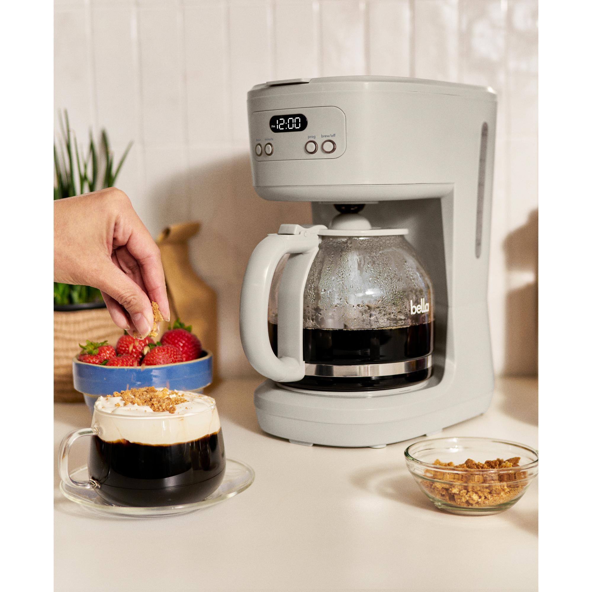 Bella 12-Cup Programmable Coffee Maker - Oatmilk, , hires