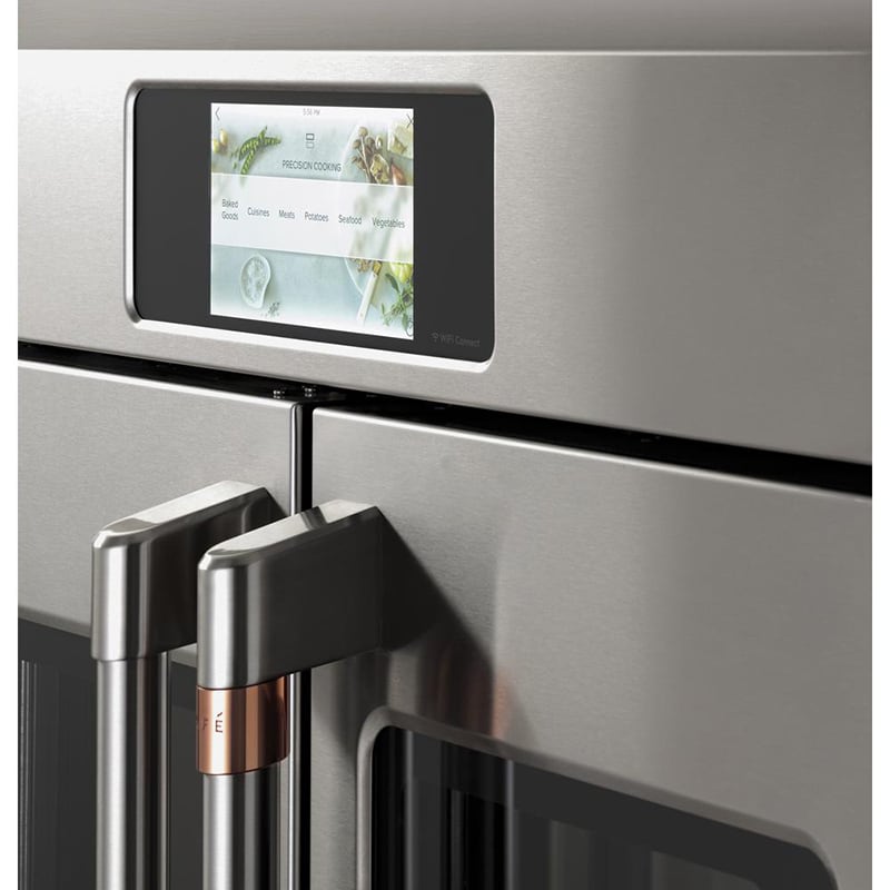 Cafe Professional Series 30 in. 5 cu. ft. Smart Electric Single Wall Oven with True European Convection - Matte Black, Matte Black, hires