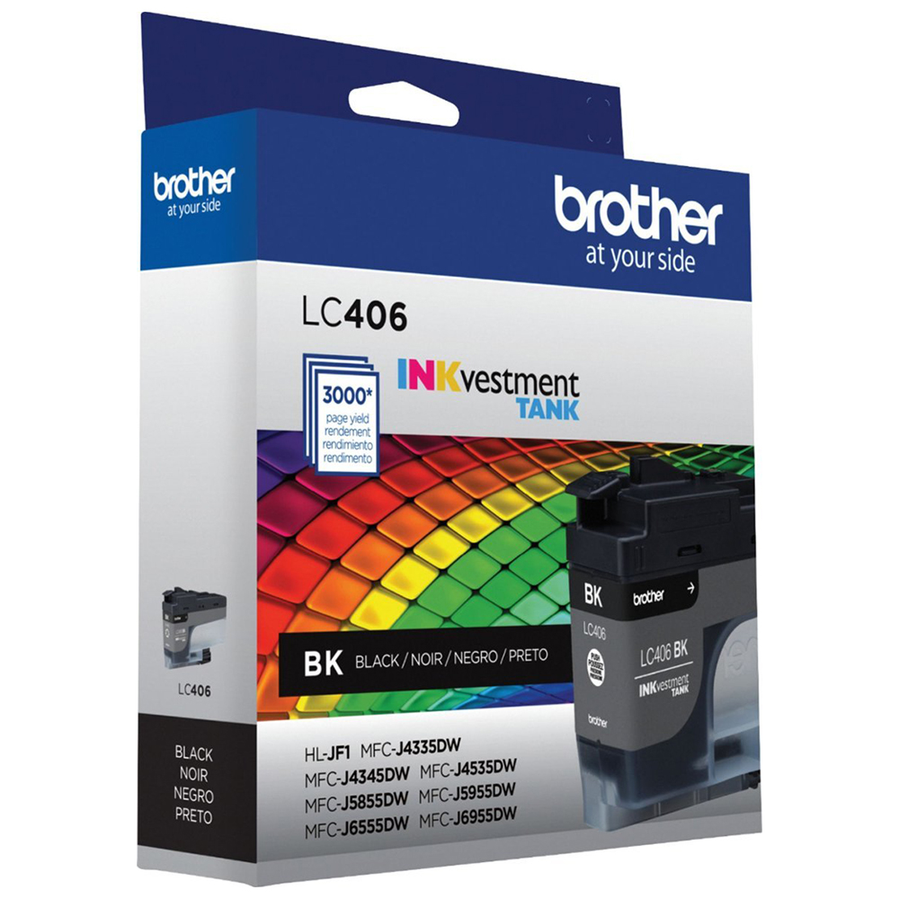 Brother - LC406BK INKvestment Tank Ink Cartridge - Black | P.C. Richard ...