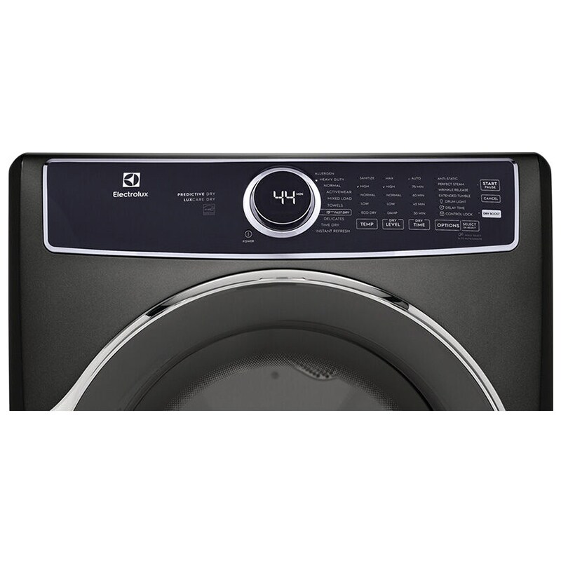 Electrolux 500 Series 27 in. 8.0 cu. ft. Stackable Electric Dryer with Predictive Dry, Instant Refresh, Perfect Steam & Sanitize Cycle - Titanium, Titanium, hires