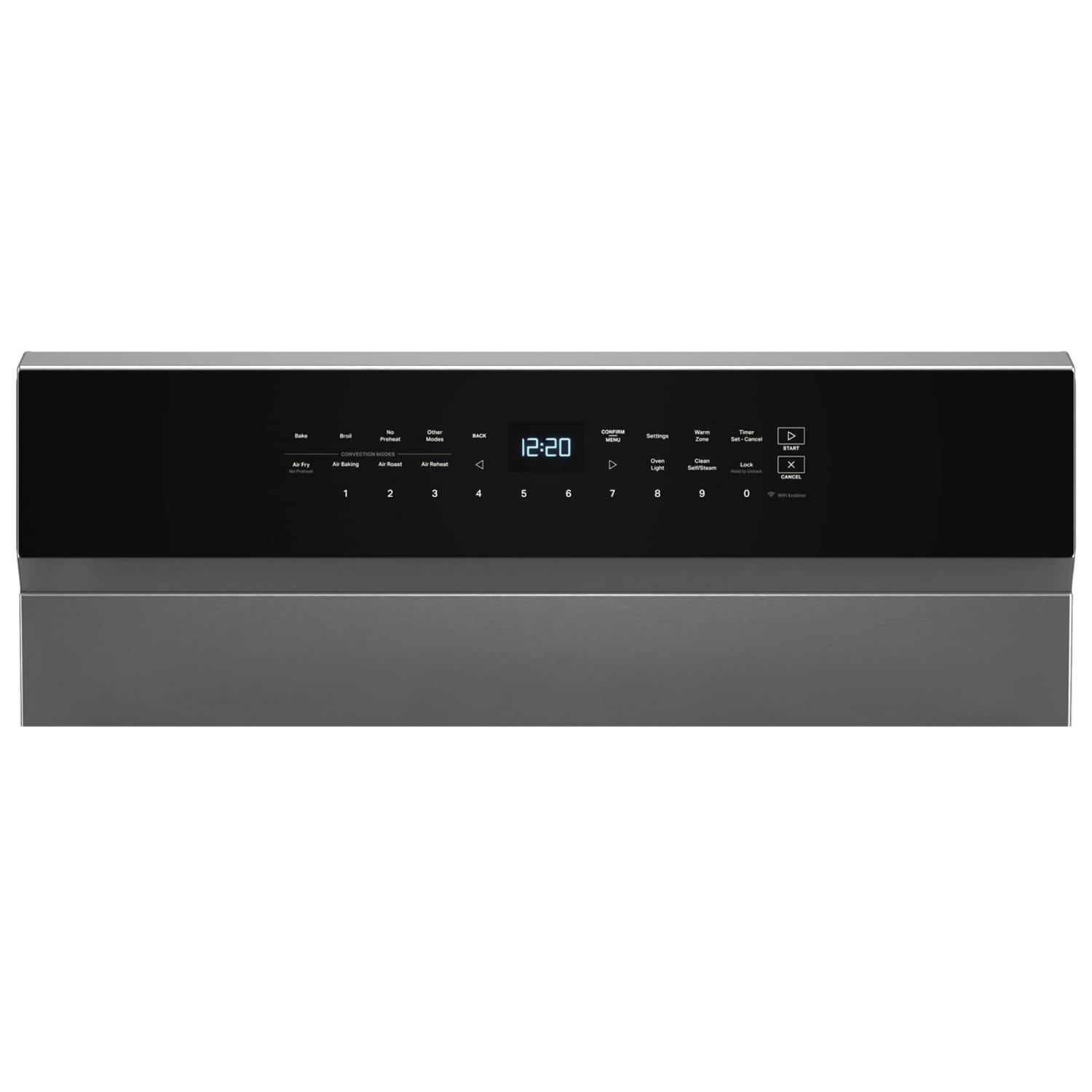 Whirlpool 30 in. 5.3 cu. ft. Smart Air Fry True European Convection Electric Range with Radiant Burners - Fingerprint Resistant Stainless, Fingerprint Resistant Stainless, hires