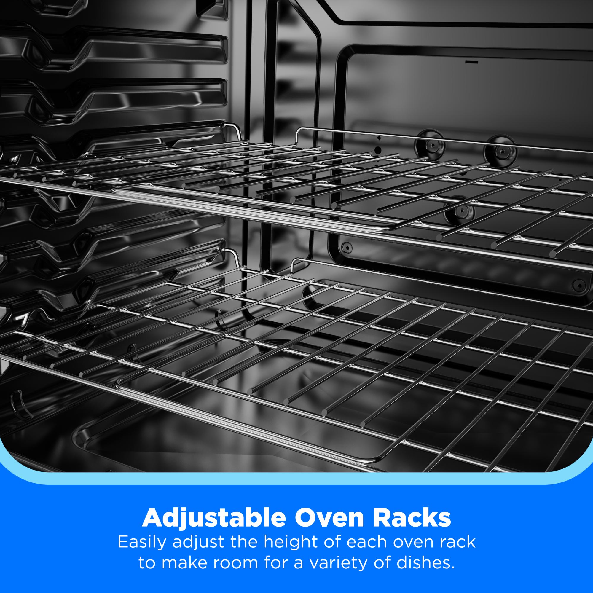 Midea 30 in. 6.1 cu. ft. Gas Range with 4 Sealed Burners - Stainless Steel, Stainless Steel, hires