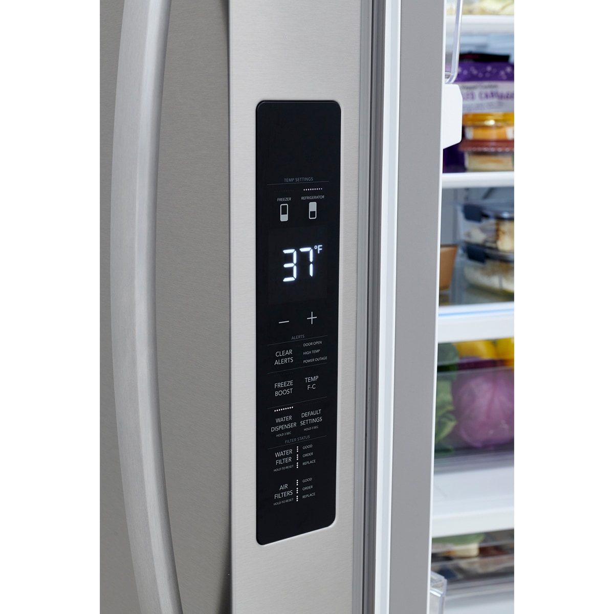 Frigidaire 36 in. 28.8 cu. ft. French Door Refrigerator with Internal Water Dispenser - Stainless Steel, , hires