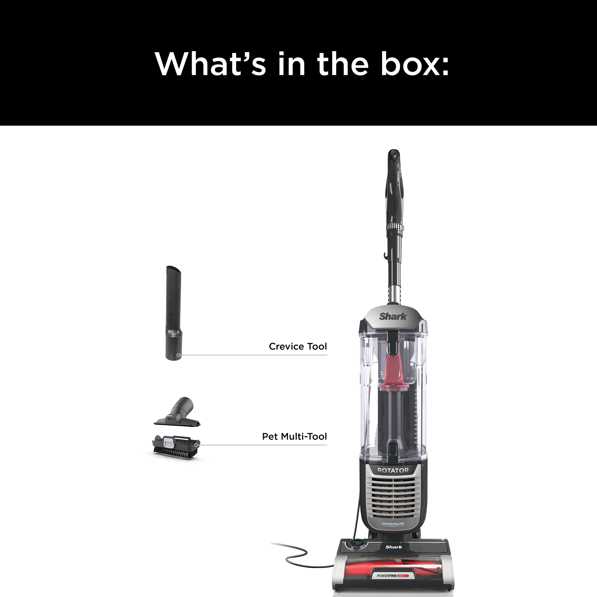 Shark Lift-Off Bagless Pet Upright Vacuum with HEPA Filter & 2 Additional Tools, , hires
