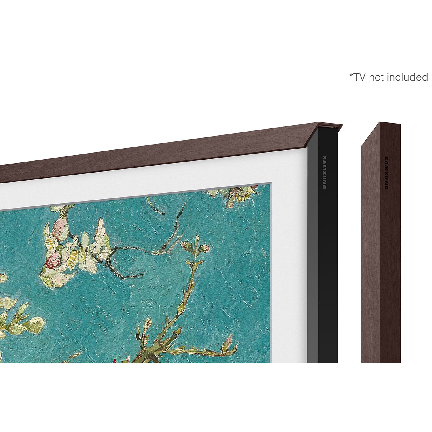 Samsung 32" The Frame Customizable Bezel Compatible with Samsung 2021-2024 The Frame TVs - Brown, , hires