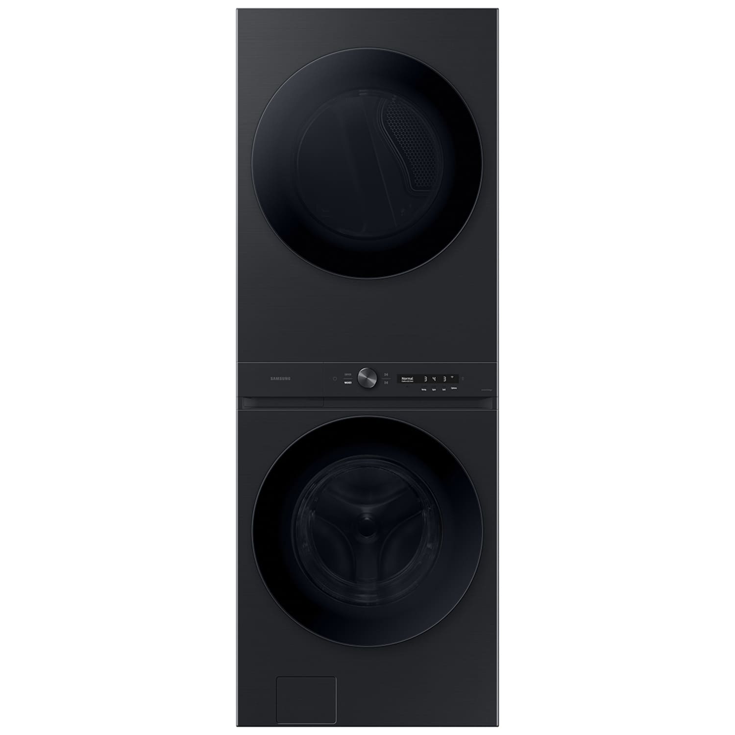 Samsung Bespoke 27 in. 4.6 cu. ft. Smart Electric Front Load Laundry Center with AI OptiWash, Sensor Dry, Sanitize & Steam Cycle - Brushed Black, , hires