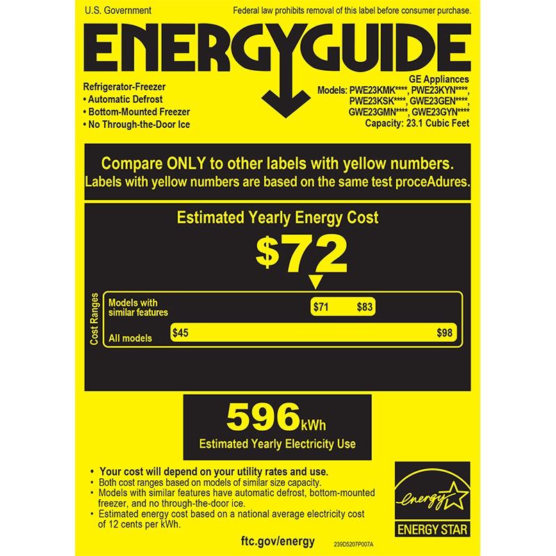 GE 36 in. 23.1 cu. ft. Counter Depth French Door Refrigerator with Ice Maker - Fingerprint Resistant Stainless, Fingerprint Resistant Stainless, hires
