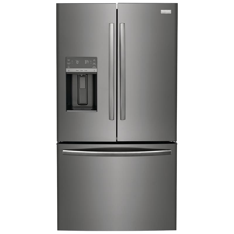 Frigidaire Gallery 36 in. 27.8 cu. ft. French Door Refrigerator with Ice & Water Dispenser - Smudge-Proof Black SS, Smudge-Proof Black SS, hires