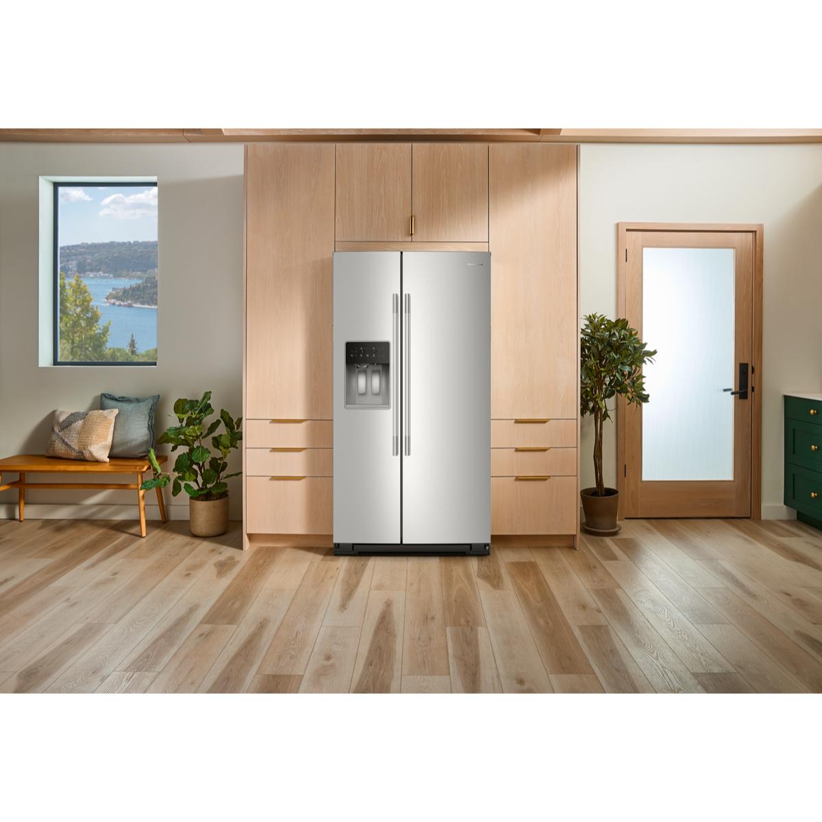 KitchenAid 36 in. 20.8 cu. ft. Counter Depth Side-by-Side Refrigerator with Ice & Water Dispenser - Fingerprint Resistant Stainless Steel, Fingerprint Resistant Stainless, hires