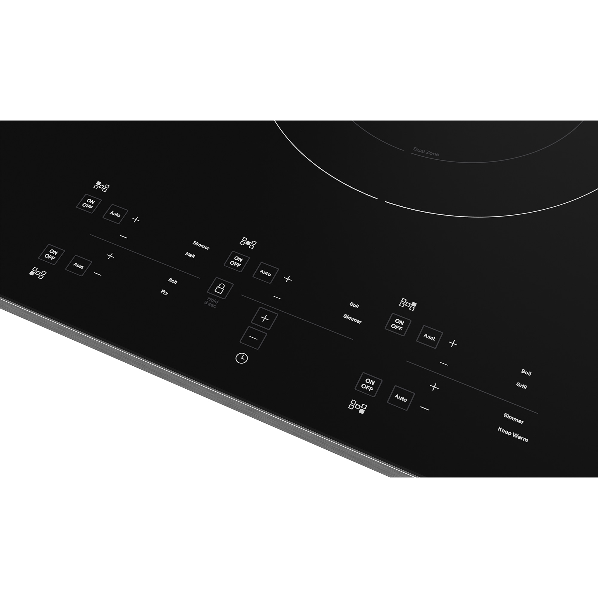 KitchenAid 36 in. 5-Burner Induction Cooktop with Simmer Burner & Power Burner - Stainless Steel, , hires