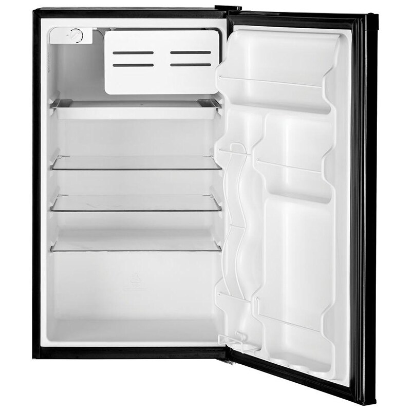 GE 20 in. 4.4 cu. ft. Mini Fridge with Freezer Compartment - Black, Black, hires