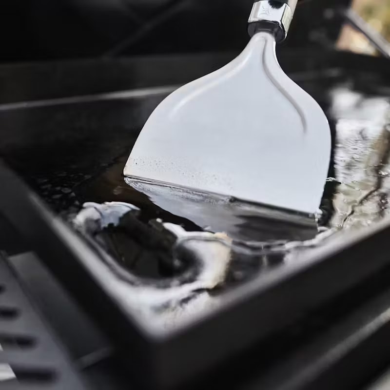 Weber Slate 28 in. 3-Burner Natural Gas Flat Top Griddle with Side Tables & 504 sq. in. Cooking Surface - Black, , hires