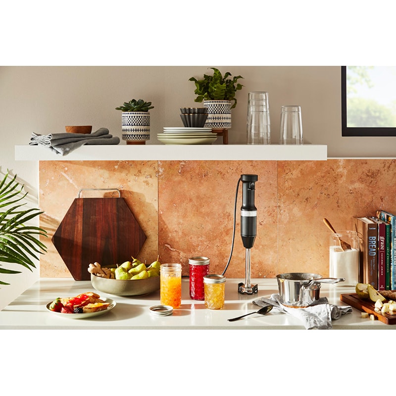 KitchenAid Variable Speed Hand Blender - Black Matte, , hires