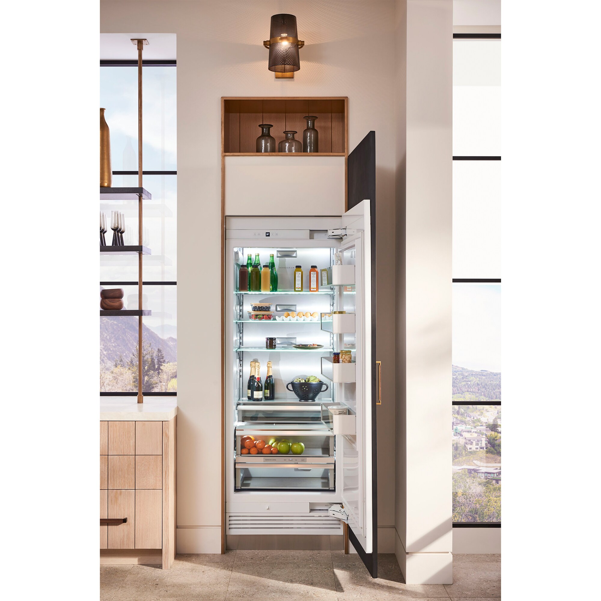 Monogram 30 in. Built-In 17.6 cu. ft. Smart Counter Depth Freezerless Refrigerator with Hands Free Auto-Fill Pitcher & Back-Lit Shelves - Custom Panel Ready, , hires
